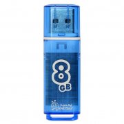 USB-флеш 8GB Smart Buy Glossy (синий) — 1