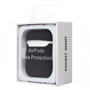 Чехол Soft touch для кейса Apple AirPods (черный) — 3