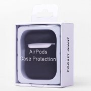 Чехол Soft touch для кейса Apple AirPods (черный) — 2