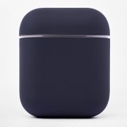 Чехол Soft touch для кейса Apple AirPods (серый) — 1