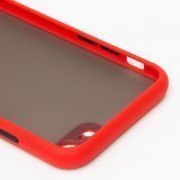 Чехол-накладка PC041 для Apple iPhone 8 (черно-красная) — 2