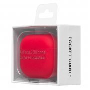 Чехол Soft touch для кейса Apple AirPods 3 (красный) — 2