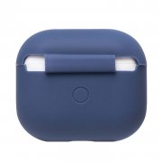 Чехол силиконовый тонкий для кейса Apple AirPods 3 (синий) — 3