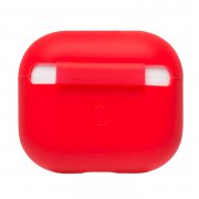 Чехол силиконовый тонкий для кейса Apple AirPods 3 (красный) — 3