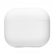 Чехол силиконовый тонкий для кейса Apple AirPods 3 (белый) — 1