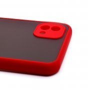 Чехол-накладка PC041 для Realme C11 2021 (черно-красная)