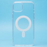 Чехол-накладка SafeMag для Apple iPhone 14 Plus (прозрачная) — 1
