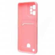 Чехол-накладка SC315 с картхолдером для Realme C31 (розовая) — 2