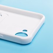 Чехол-накладка - SC304 с картхолдером для Realme C30 (белая) — 3