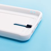 Чехол-накладка - SC304 с картхолдером для Realme C30 (белая) — 2