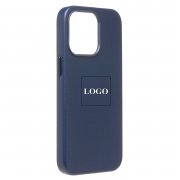 Чехол-накладка - SM002 экокожа SafeMag для Apple iPhone 13 Pro (темно-синяя) — 3