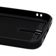 Чехол-накладка - SC304 с картхолдером для Apple iPhone 14 (черная) — 2
