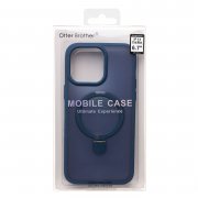 Чехол-накладка - SM088 SafeMag для Apple iPhone 14 Pro Max (темно-синяя)