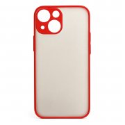 Чехол-накладка - PC041 для Apple iPhone 13 mini (черно-красная)