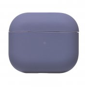 Чехол - Soft touch для кейса Apple AirPods (3-го поколения) (лавандово-серый)