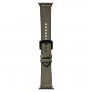 Ремешок - ApW39 Skin Apple Watch 49 mm экокожа (темно-зеленый)