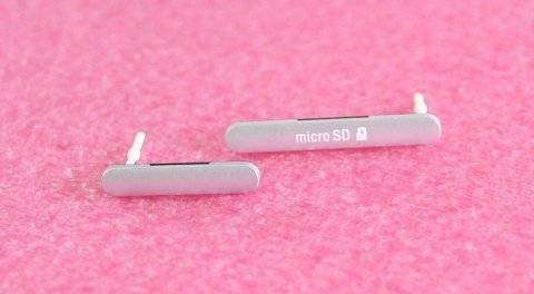 Набор заглушек (SIM+MicroSD) для Sony Xperia M4 (E2303) (белый) — 1