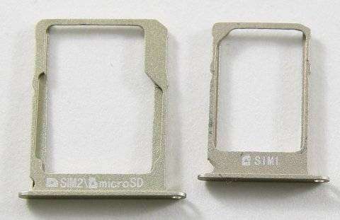 Контейнер SIM+MicroSD для Samsung Galaxy A5 (A500F) (комплект 2 шт)(золото) — 1