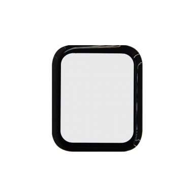 Защитное стекло для Apple Watch SE 44 mm (полное покрытие) (черное) — 1