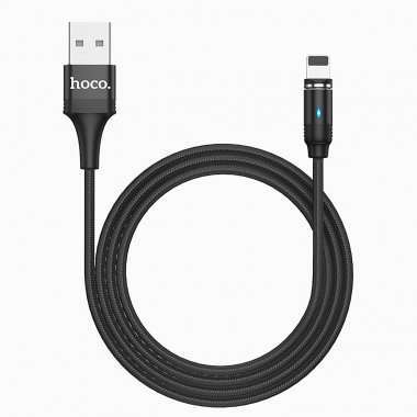 Кабель HOCO U76 магнитный для Apple (USB - Lightning) черный — 8