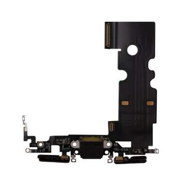 Шлейф для Apple iPhone 8 на разъем зарядки/микрофон (черный) Премиум — 1