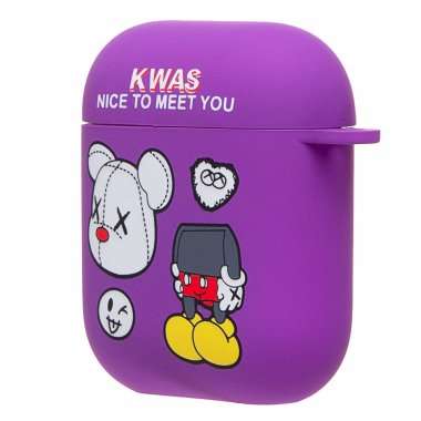 Чехол Luxo Creative для Apple AirPods 2 (86) (фмолетовый) (230993) (рисунок) — 5