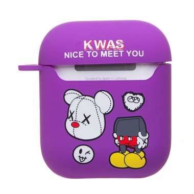 Чехол Luxo Creative для Apple AirPods 2 (86) (фмолетовый) (230993) (рисунок) — 4