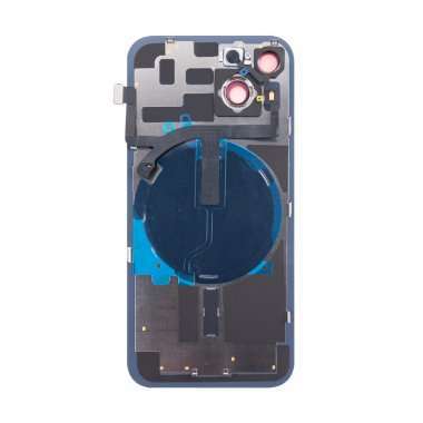 Задняя крышка для Apple iPhone 14 в сборе со стеклом камеры (белая) Премиум