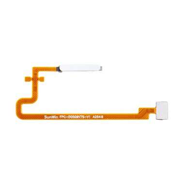 Шлейф для Tecno Spark 10 Pro со сканером отпечатка пальцев (белый) &mdash; 2