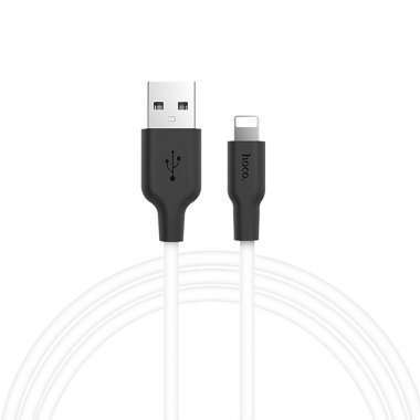 Кабель Hoco X21 Plus (USB - lightning) 100см (черно-белый) — 5